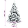 vidaXL Kunstig juletre med 300 LED med stativ Hvit 180 cm PE og PVC