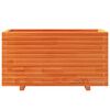 vidaXL Plantekasse voksbrun 90x40x49,5 cm heltre furu