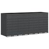 vidaXL Oppbevaring for 4 s&oslash;ppelb&oslash;tter Antrasitt 272 x 77,5 x 121,5 cm