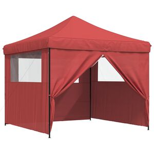 vidaXL Partytelt 292 x 292 x 315 cm Burgunder Oxford Stoff