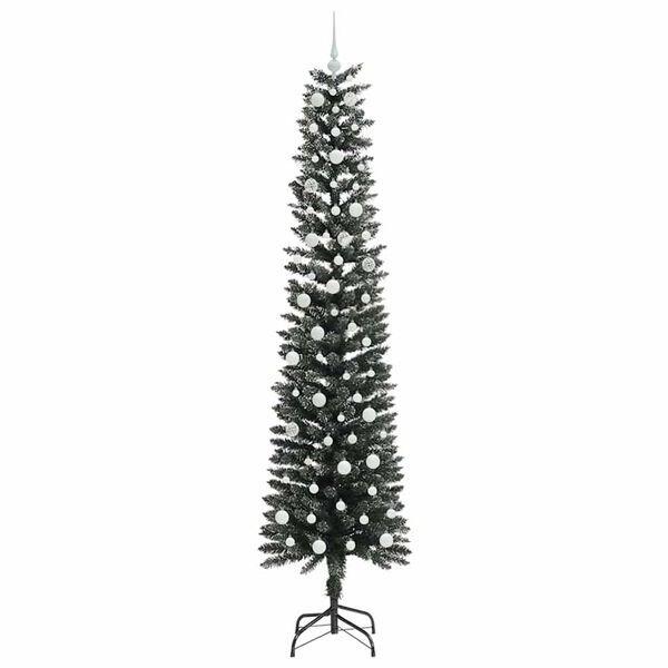 vidaXL Kunstig juletre med 300 LED gr&oslash;nn 240 cm PVC og plast og st&aring;l