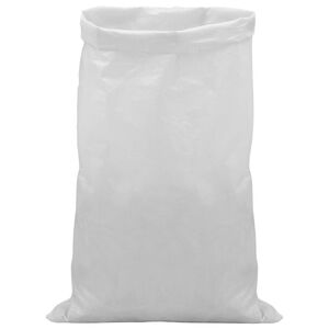 vidaXL Vevde sekker 100 stk. Hvit 70 x 110 cm PP