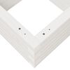 vidaXL Hageplantekasse hvit 40x40x23 cm heltre furu