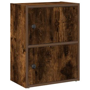 vidaXL Bokhylle r&oslash;kt eik 40x24x52 cm konstruert tre