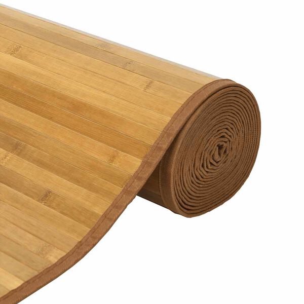 vidaXL Teppe rektangul&aelig;r naturell 70x500 cm bambus