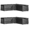 vidaXL L-formet hagem&oslash;beltrekk 2 stk 16 maljer 285x285x70 cm