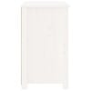 vidaXL Nattbord hvit 50x35x61,5 cm heltre furu