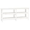 vidaXL Arbeidsbenk hvit 181x50x80 cm heltre furu