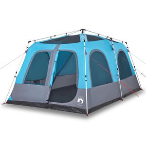 vidaXL Familietelt for camping 8 personer bl&aring; hurtigutl&oslash;ser