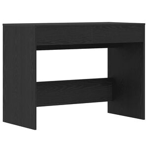 vidaXL Skrivebord svart eik 101x50x76,5 cm konstruert tre