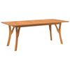 vidaXL Hagebord 200x90x75 cm heltre akasie