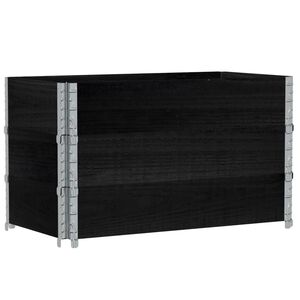 vidaXL Hageplantekasse svart 100x50 cm heltre furu