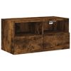 vidaXL Vegghengt TV-benk r&oslash;kt eik 60x30x30 cm konstruert tre