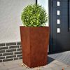vidaXL Hageplanter 2 stk 45x45x75 cm oksidert st&aring;l