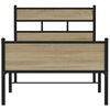 vidaXL Sengeramme uten madrass sonoma eik 90x190 cm konstruert tre