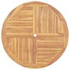 vidaXL Sammenleggbart hagebord Ø 120 cm heltre teak
