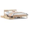 vidaXL Sengeramme uten madrass 140x190 cm heltre furu