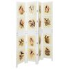 vidaXL Romdivider Panel Hvit 141,5 x 165 cm MDF