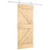 vidaXL Skyved&oslash;r 85 x 210 cm Massiv Furu Tre (Ubehandlet)