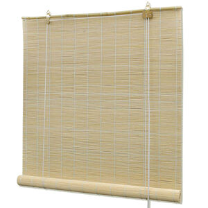 vidaXL Rullegardiner naturlig bambus 80 x 160 cm