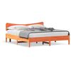vidaXL Sengeramme uten madrass voksbrun 160x200 cm heltre furu