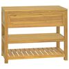 vidaXL Baderomsskap 90x45x75 cm heltre teak