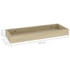 vidaXL Loggia-vegghyller 4 stk eik 40x15x4 cm MDF
