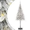 vidaXL Juletre med 300 LED med stativ Hvit 180 cm PE og st&aring;l