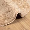 vidaXL Flossteppe med lang luv NAVARRA beige 240x240 cm polyester