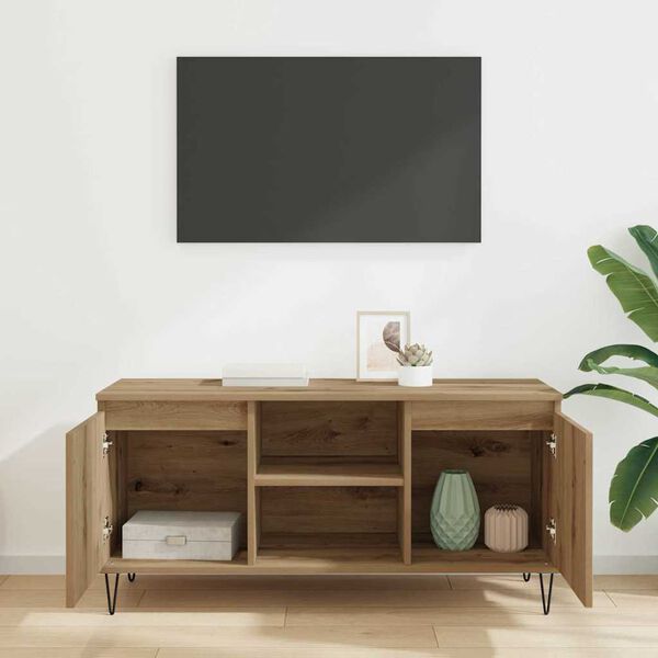 vidaXL TV-skap Artisan Eik 104 x 35 x 50 cm Konstruert tre