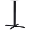 vidaXL Bordben til bistrobord svart 76x76x107 cm st&oslash;pejern