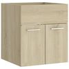 vidaXL Servantskap sonoma eik 41x38,5x46 cm konstruert tre