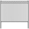 vidaXL Spikertrekkza BAARLO 200 x 200 cm Pulverlakkert st&aring;l Svart
