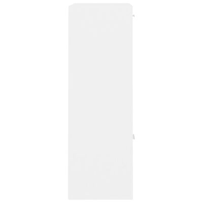 vidaXL Oppbevaringsskap hvit 60x29,5x90 cm sponplate