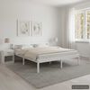 vidaXL Sengeramme hvit heltre furu 160x200 cm