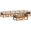 vidaXL Utend&oslash;rs sofa-sett 8 pcs Naturlig Solid akasietre