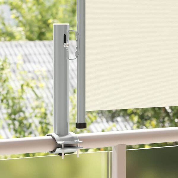 vidaXL Uttrekkbar sidemarkise 60x300 cm kremhvit