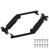vidaXL Lokkst&oslash;ttehengsel 2 pcs Svart 192 x 32 x 50 mm St&aring;l
