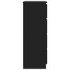 vidaXL Skjenk svart 60x35x98,5 cm konstruert tre