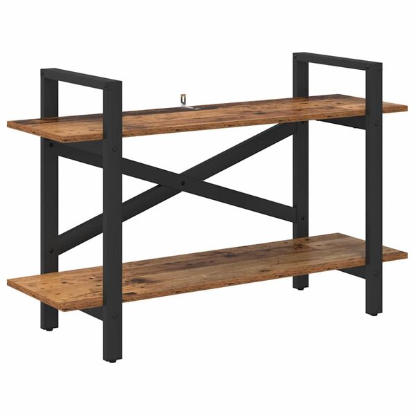 vidaXL Bokhylle Gamle tre 100 x 33,5 x 64 cm Konstruert tre