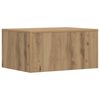 vidaXL Veggmontert skrivebord Veggmontert Artisan Eik 60 x 45 x 30 cm