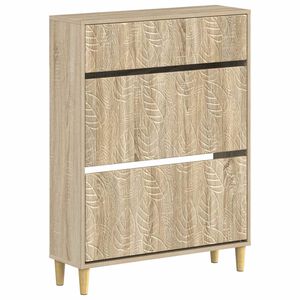 vidaXL Sko Skap DELFT 78 x 24 x 103 cm Konstruert tre Sonoma eik