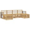 vidaXL Sofasett 6 pcs Hvit Solid akasietre