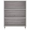 vidaXL Highboard gr&aring; sonoma 69,5x34x180 cm konstruert tre