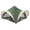 vidaXL Tipi telt med tak Gr&oslash;nn 18 personer Polyester og st&aring;l