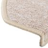 vidaXL Trappematter 30 stk 65x24x4 cm taupe halvrund store