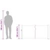 vidaXL Uttrekkbar sidemarkise 100x500 cm kremhvit