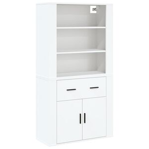 vidaXL Highboard hvit konstruert tre