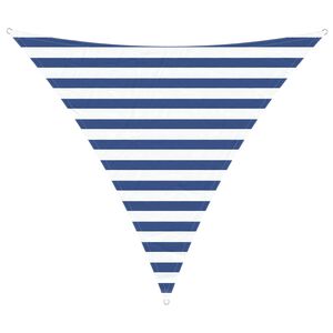 vidaXL Solskygge seil Bl&aring; og hvit 2 x 2 x 2 m 100% polyester Oxford