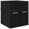 vidaXL Vaskeskap Svart Eik 41 x 38,5 x 46 cm Konstruert tre